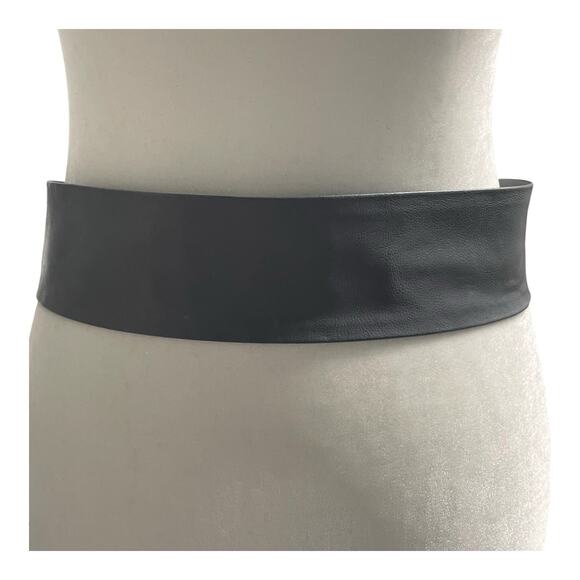 Crumrine Buckle and Leather Belt Vintage 80s Gold Gray Engraved Floral Western - Picture 2 of 9